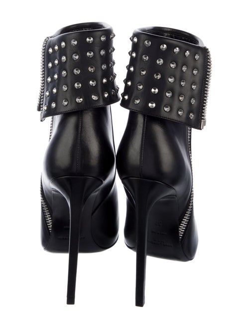Saint Laurent Spike Accents Leather Boots
