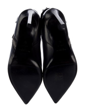 Saint Laurent Spike Accents Leather Boots