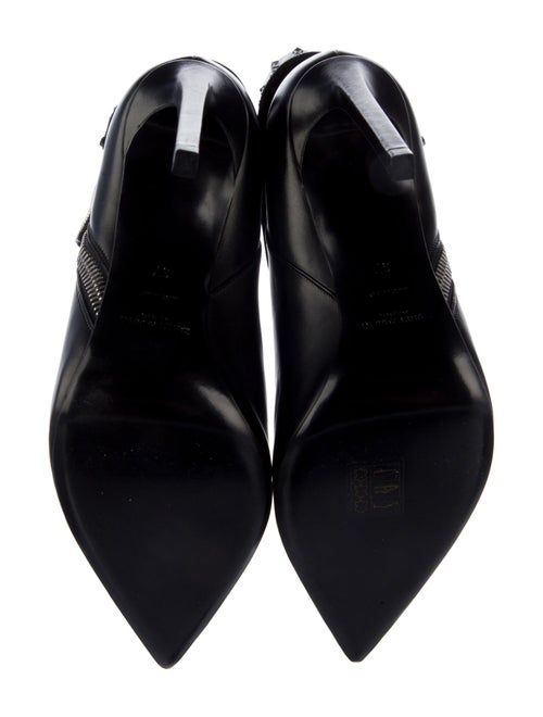 Saint Laurent Spike Accents Leather Boots