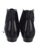 Saint Laurent Patent Leather Lace-Up Boots