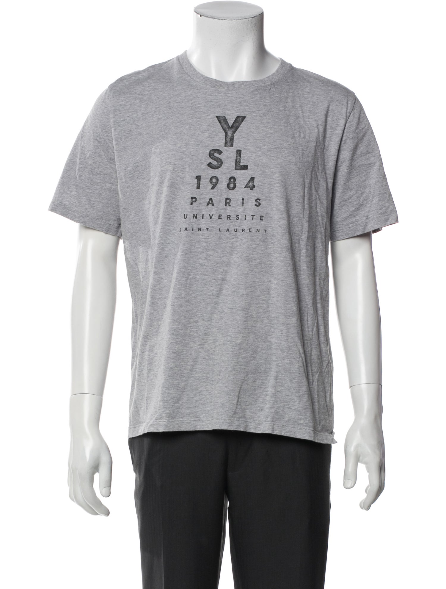 Saint Laurent Graphic Print Crew Neck T-Shirt