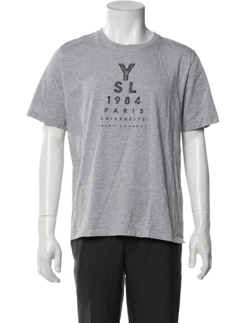 Saint Laurent Graphic Print Crew Neck T-Shirt
