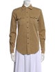 Saint Laurent Long Sleeve Button-Up Top