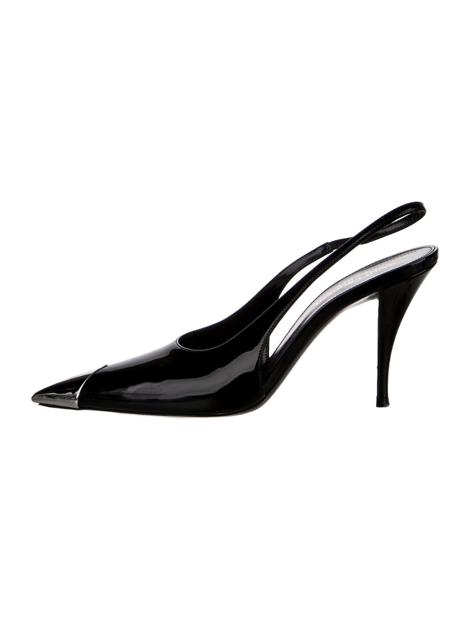 Saint Laurent Patent Leather Slingback Pumps