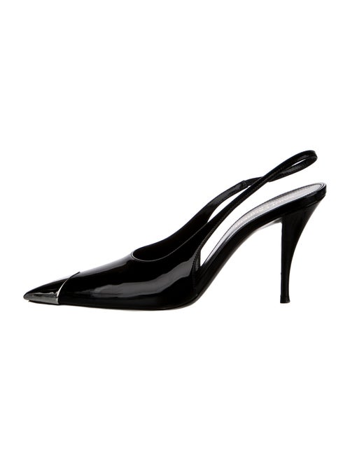 Saint Laurent Patent Leather Slingback Pumps