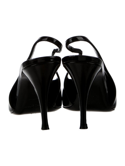 Saint Laurent Patent Leather Slingback Pumps