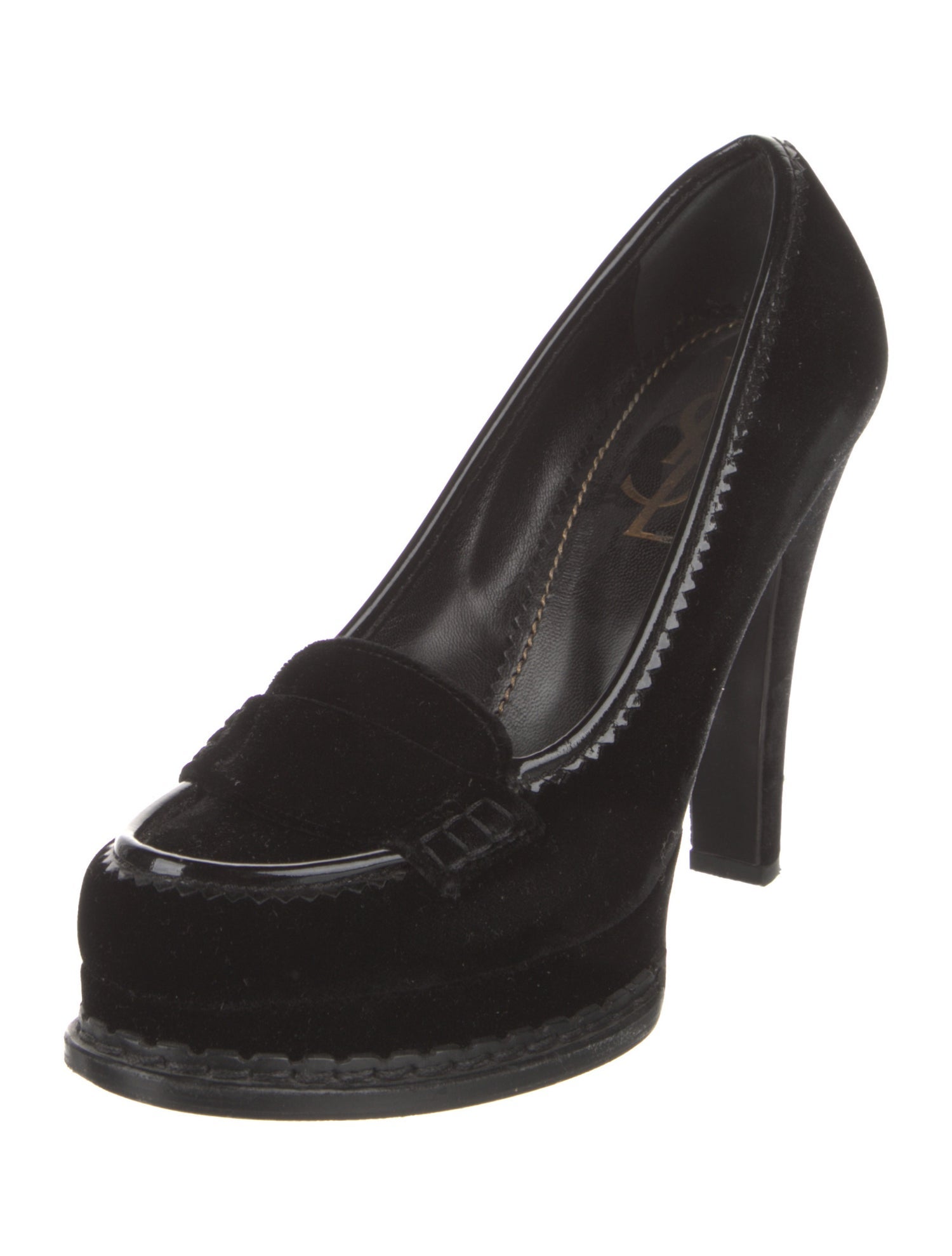Yves Saint Laurent Rive Gauche Velvet Pumps