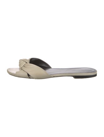 Saint Laurent Leather Slides