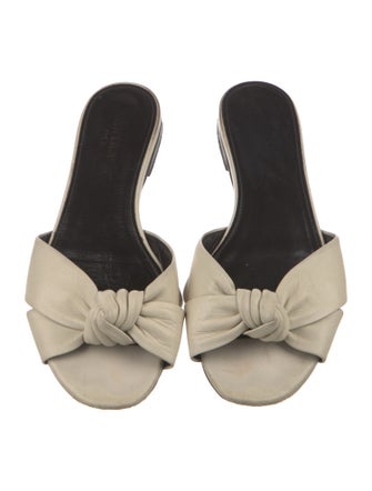 Saint Laurent Leather Slides