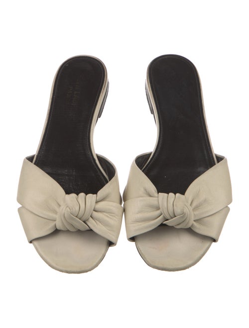 Saint Laurent Leather Slides