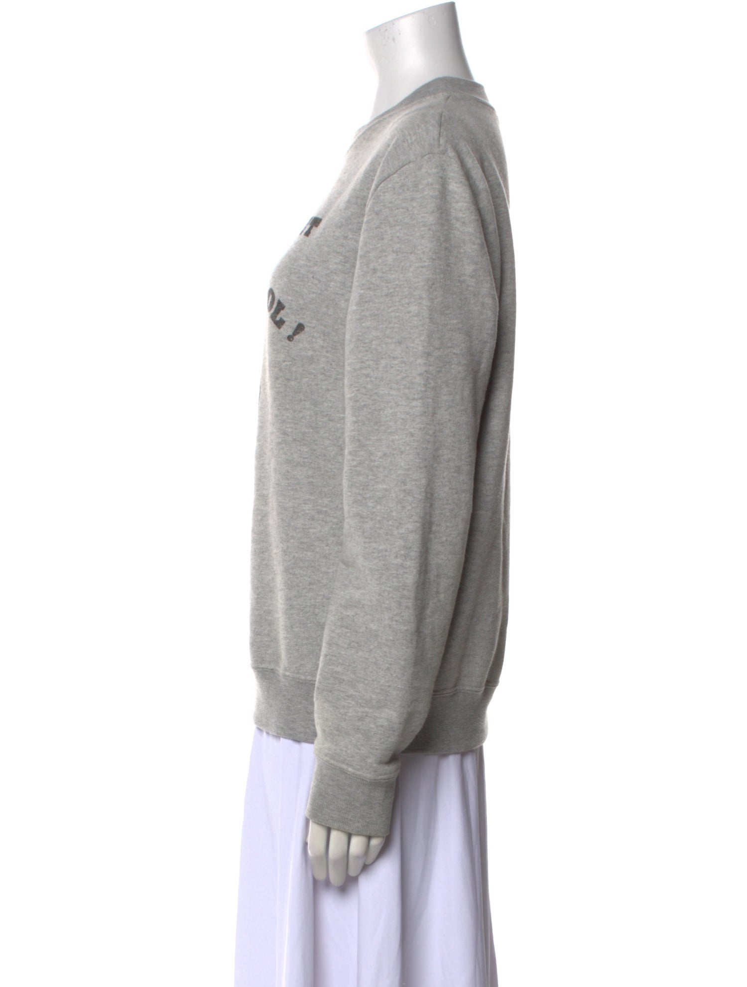 Saint Laurent Graphic Print Crew Neck Sweatshirt