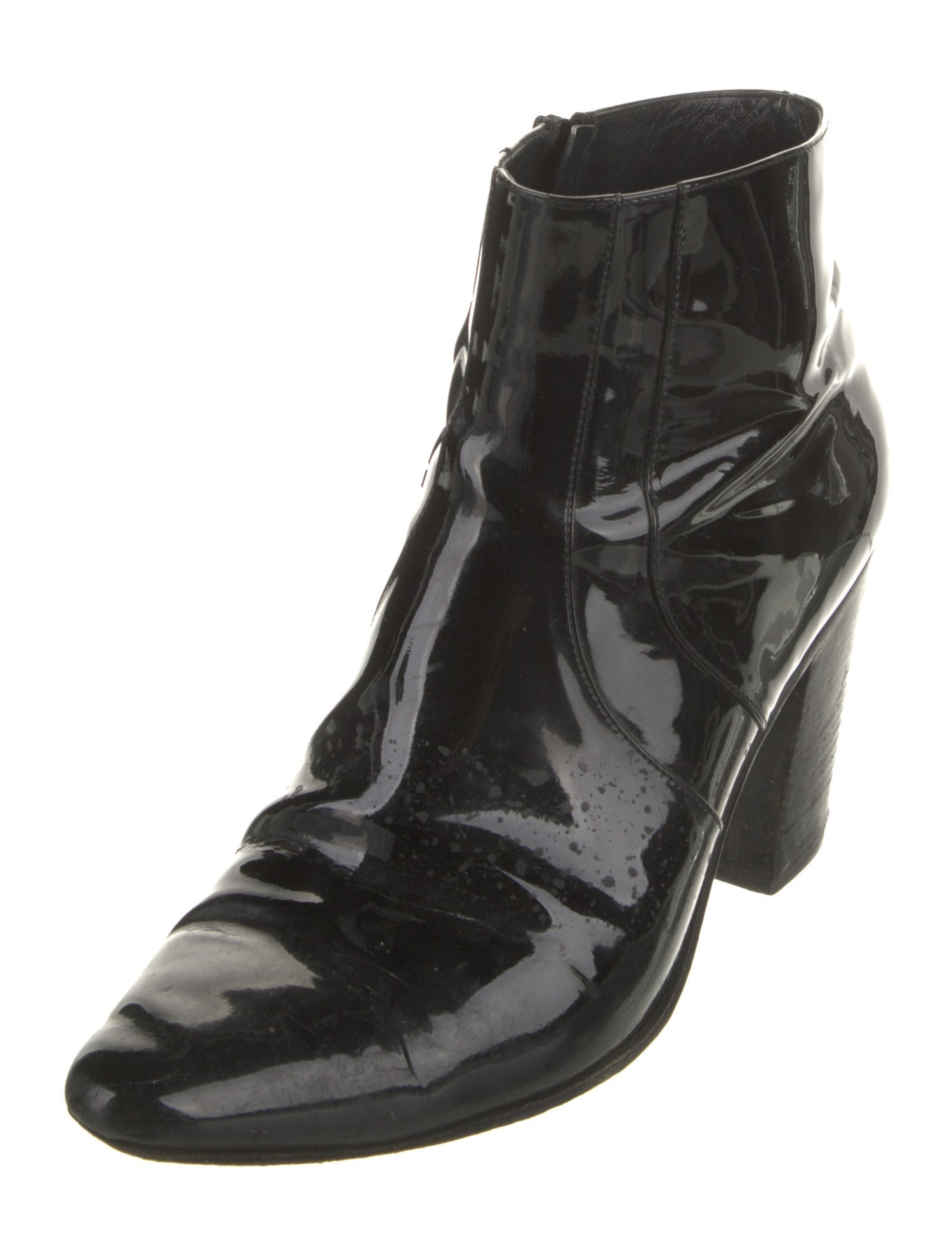 Saint Laurent Patent Leather Boots