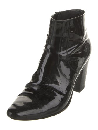 Saint Laurent Patent Leather Boots