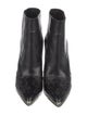 Saint Laurent Leather Animal Print Chelsea Boots