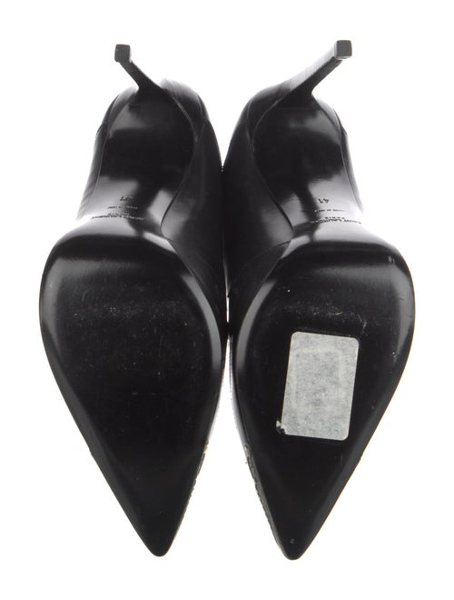 Saint Laurent Leather Animal Print Chelsea Boots