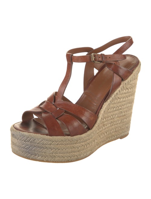 Saint Laurent Leather Espadrilles