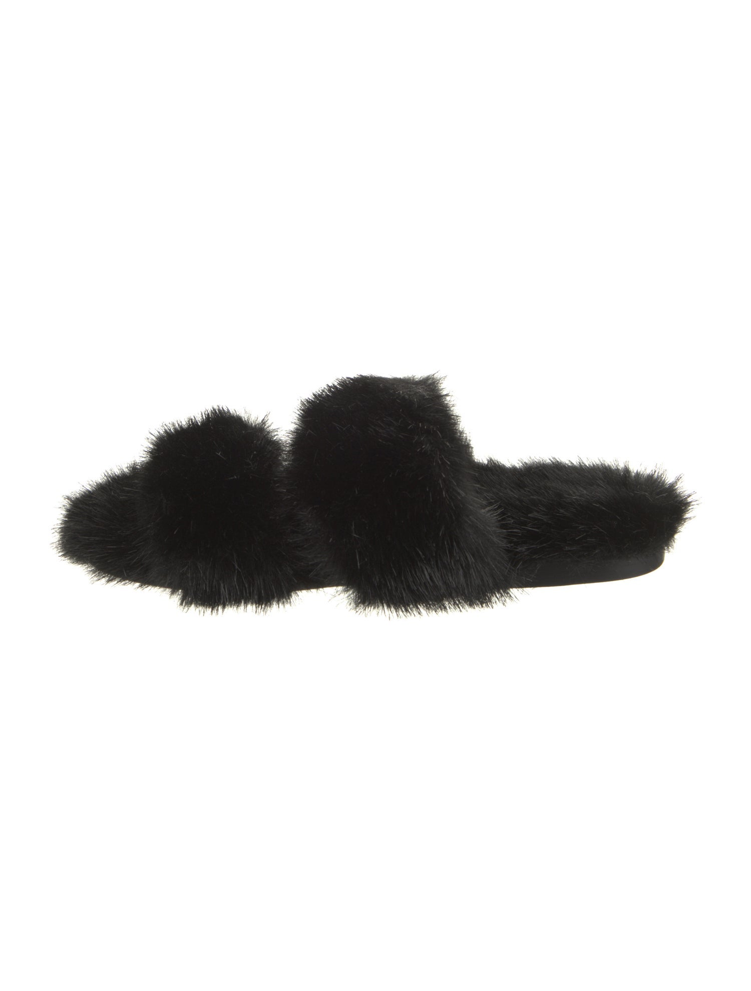 Saint Laurent Mink Fur Trim Slides