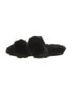 Saint Laurent Mink Fur Trim Slides