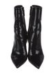 Saint Laurent Patent Leather Lace-Up Boots