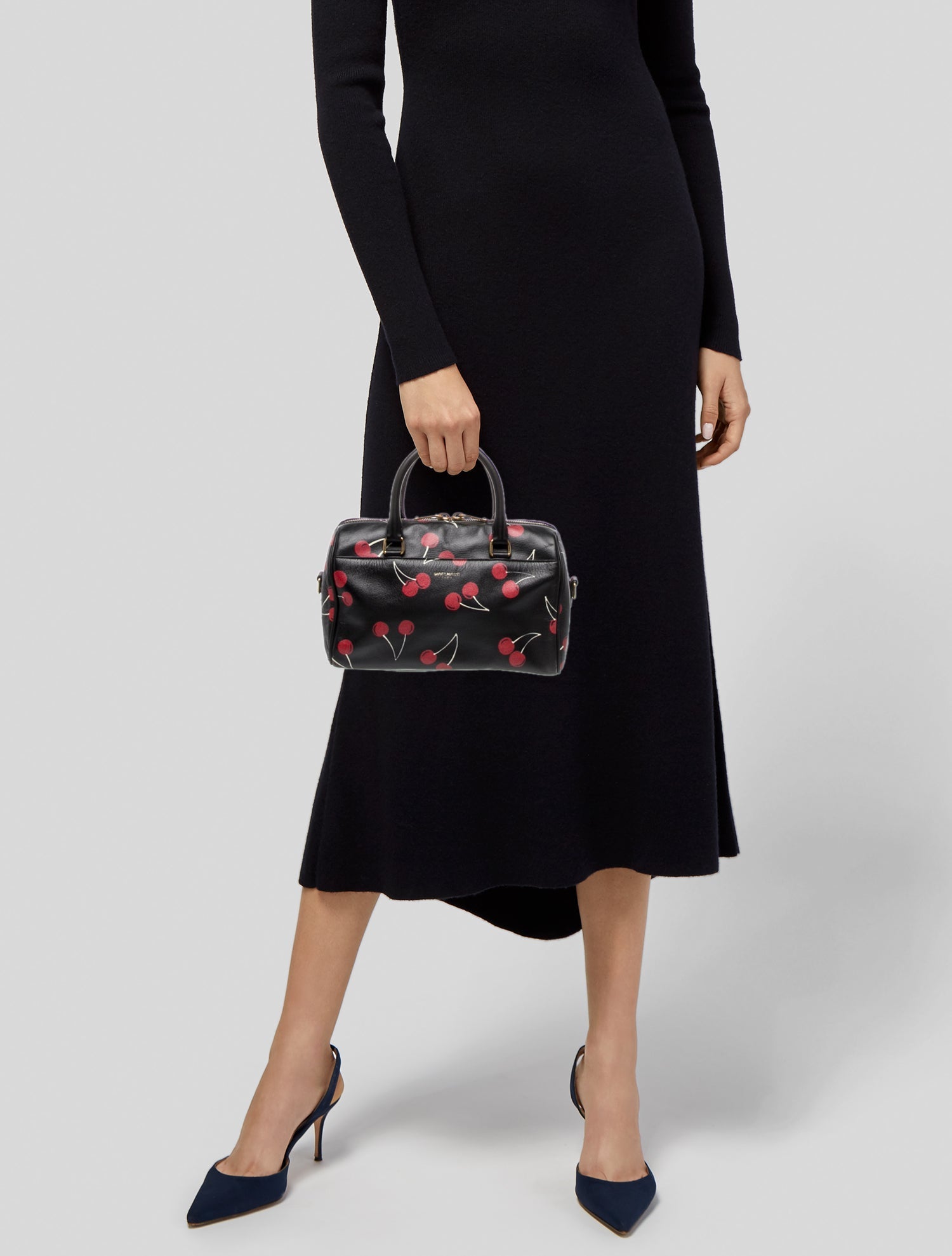 Saint Laurent Leather Top Handle Bag Baby