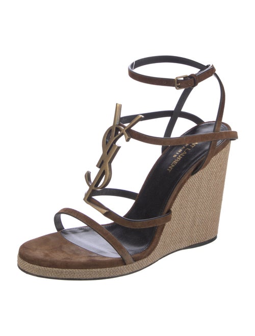 Saint Laurent Suede Gladiator Sandals