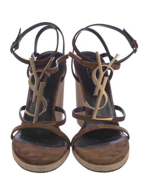Saint Laurent Suede Gladiator Sandals