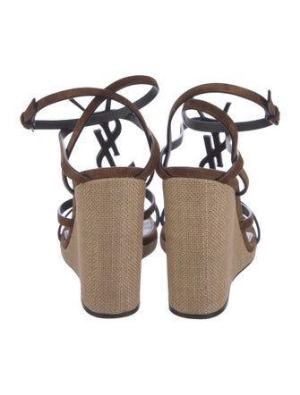 Saint Laurent Suede Gladiator Sandals