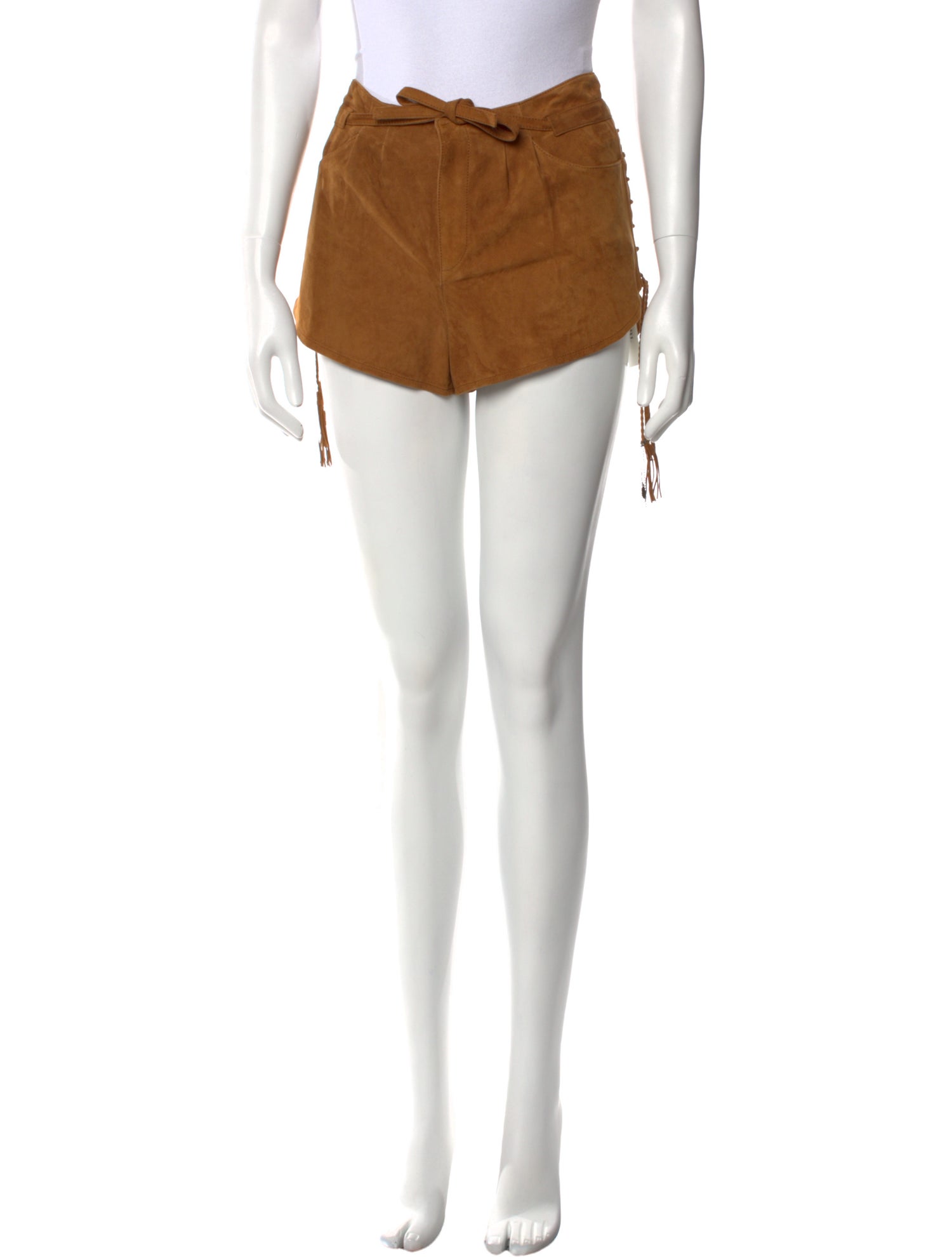 Saint Laurent Suede Mini Shorts w/ Tags