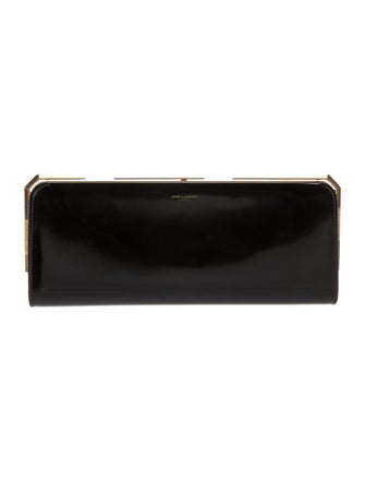 Saint Laurent Patent Leather Date Charnière Minaudière 2023