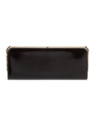 Saint Laurent Patent Leather Date Charnière Minaudière 2023