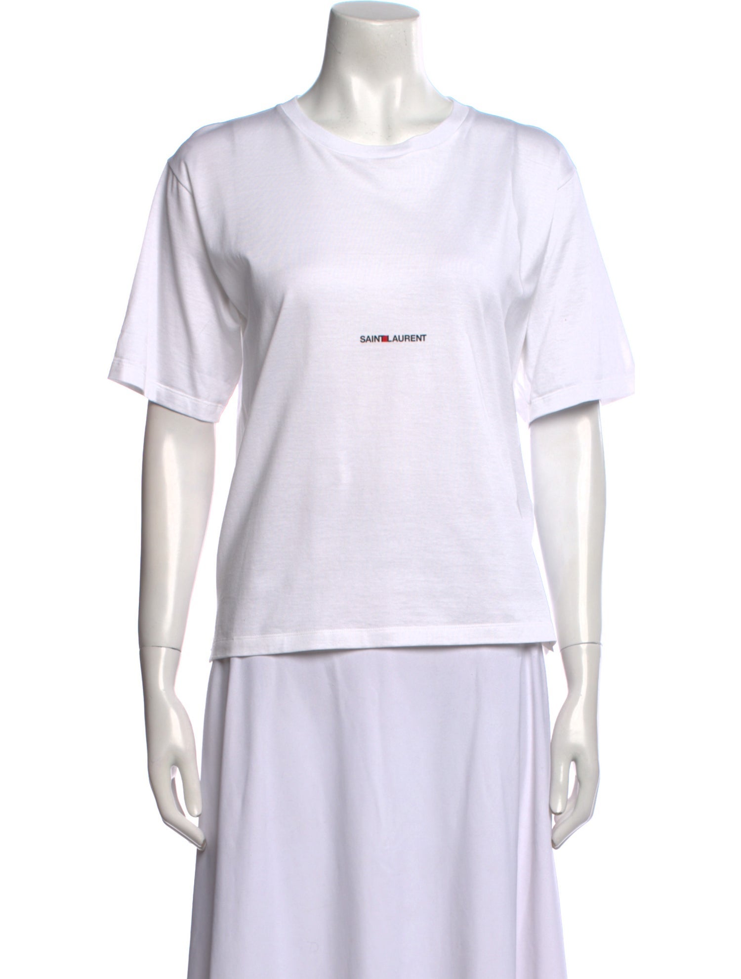 Saint Laurent Graphic Print Crew Neck T-Shirt