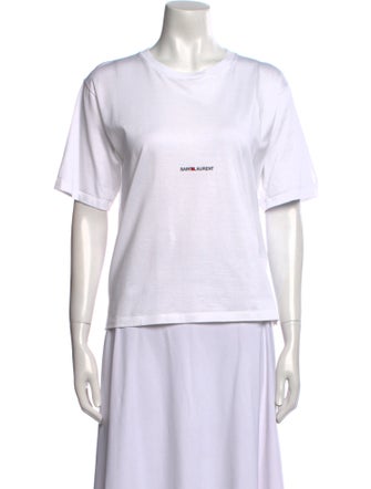 Saint Laurent Graphic Print Crew Neck T-Shirt