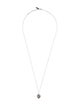 Saint Laurent Long Heart Pendant Necklace