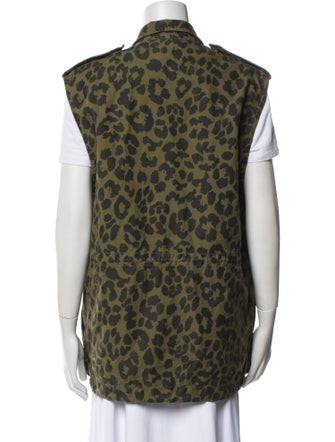 Saint Laurent Animal Print Vest