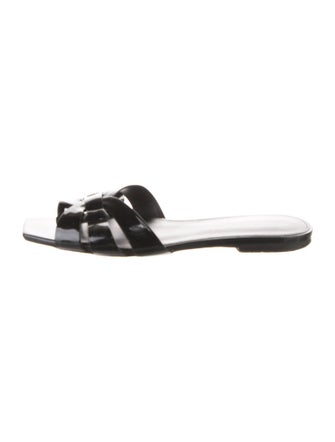 Saint Laurent Leather Slides