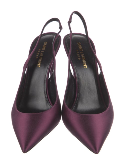 Saint Laurent Satin Slingback Pumps