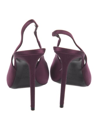 Saint Laurent Satin Slingback Pumps