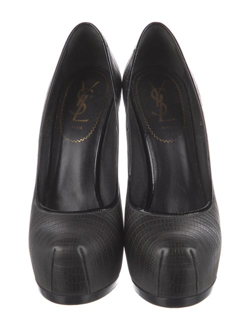 Saint Laurent Embossed Leather Pumps