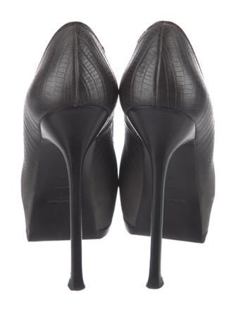 Saint Laurent Embossed Leather Pumps