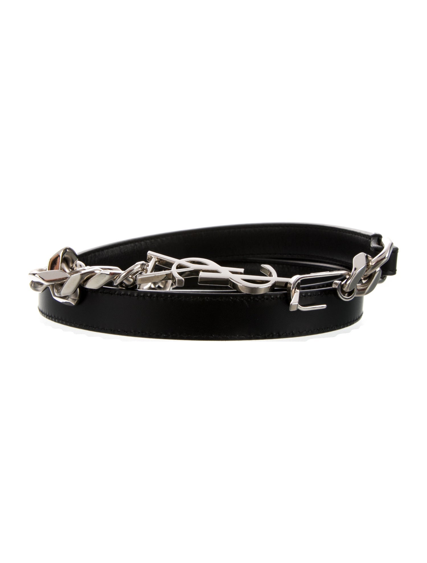 Saint Laurent Skinny Leather Waist Belt