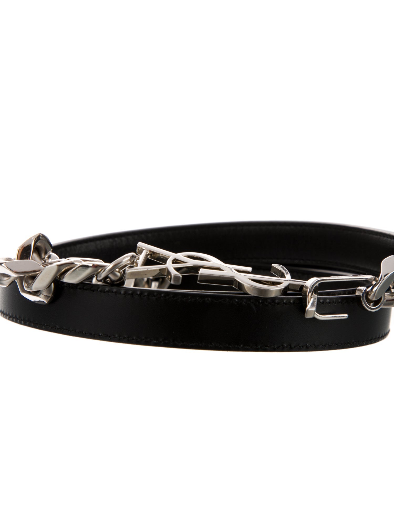 Saint Laurent Skinny Leather Waist Belt