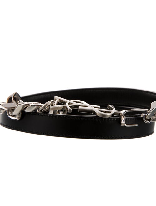 Saint Laurent Skinny Leather Waist Belt