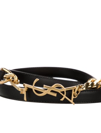 Saint Laurent Skinny Leather Waist Belt