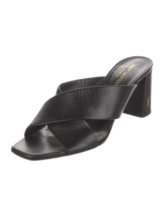 Saint Laurent Leather Slides