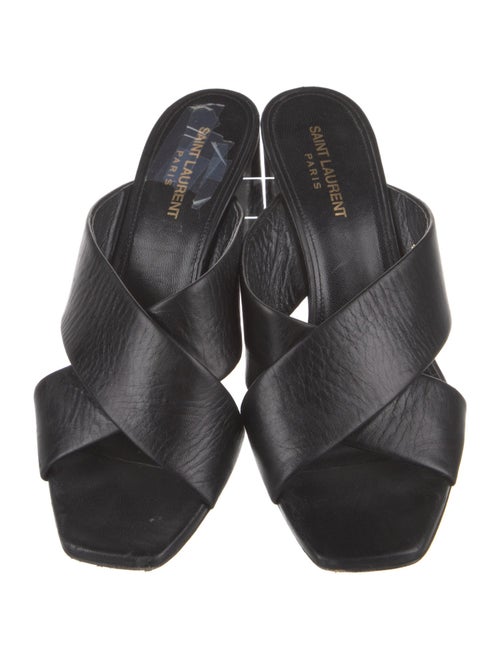 Saint Laurent Leather Slides