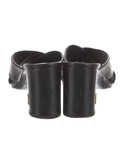 Saint Laurent Leather Slides