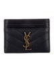 Saint Laurent Signature Logo Leather Card Holder