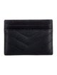 Saint Laurent Signature Logo Leather Card Holder