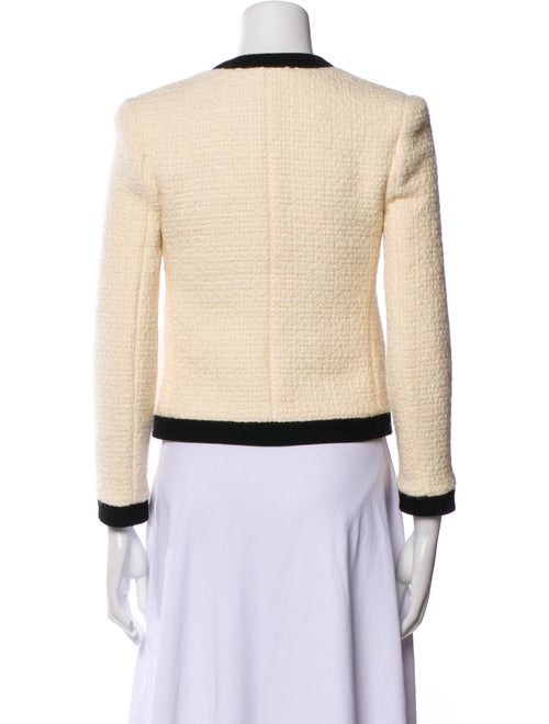 Saint Laurent Wool Colorblock Pattern Evening Jacket