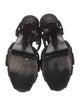 Saint Laurent Glitter T-Strap Sandals